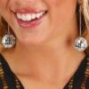 1-Inch Disco Ball Costume Earrings -Halloween Costumes 1 disco ball earrings