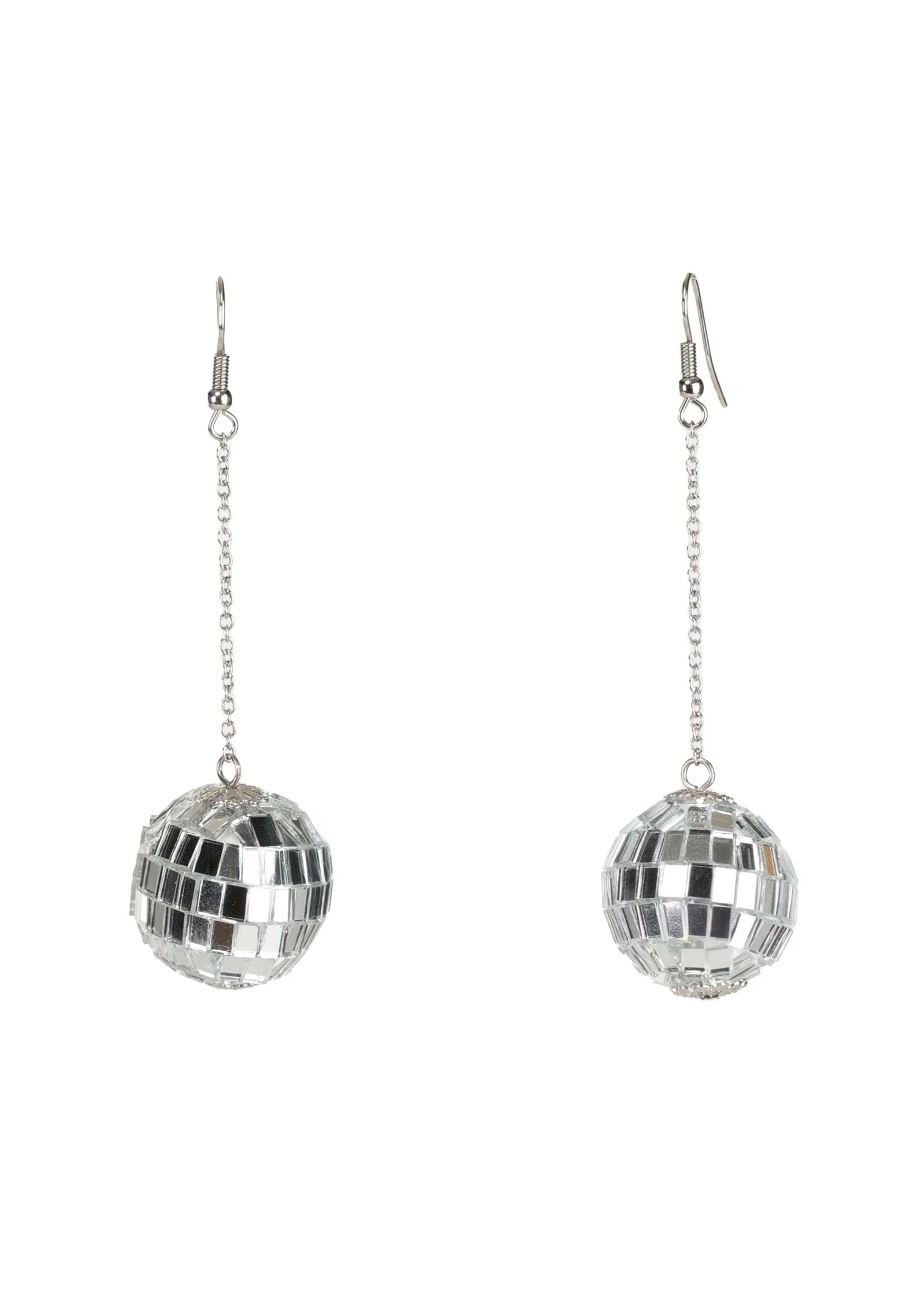 1-Inch Disco Ball Costume Earrings 6 1-Inch Disco Ball Costume Earrings - Image 4