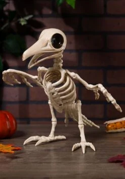 10.5" Creepy Raven Skeleton Halloween Decoration