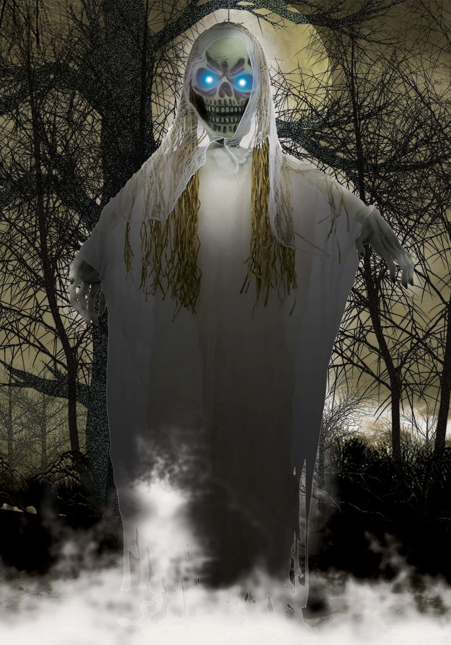 Fun World 10FT Light Up Hanging Reaper Halloween Prop 4 Fun World 10FT Light Up Hanging Reaper Halloween Prop - Image 2