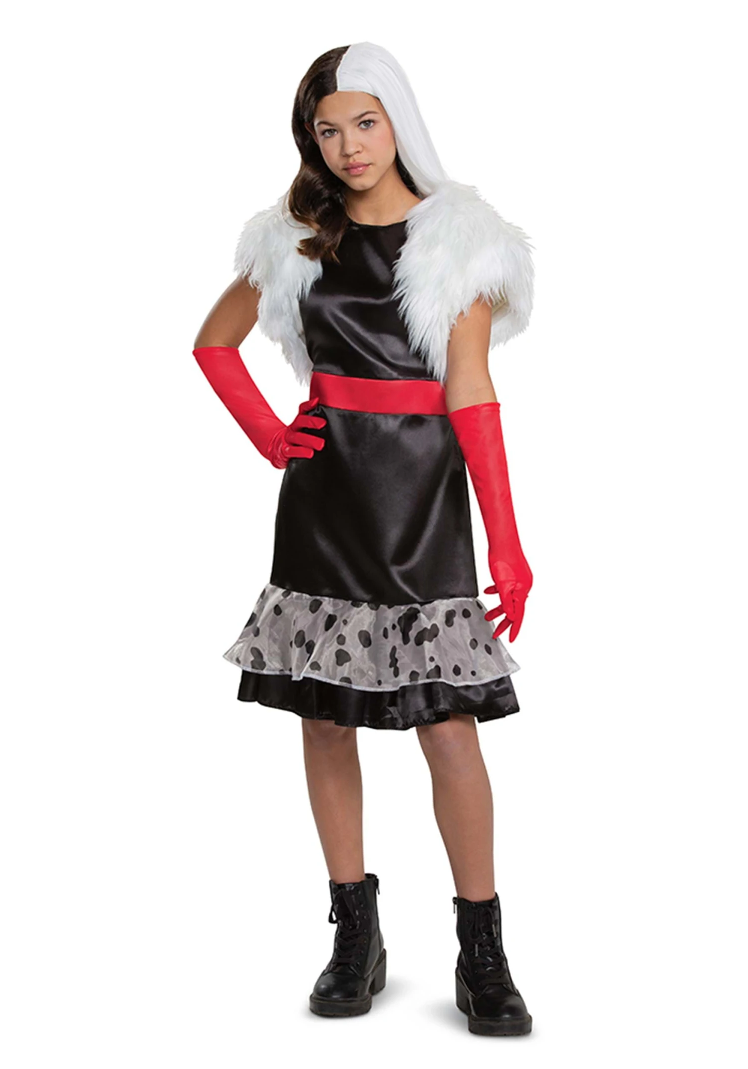 Disguise 101 Dalmatians (Animated) Tween Cruella Costume 3 Disguise 101 Dalmatians (Animated) Tween Cruella Costume