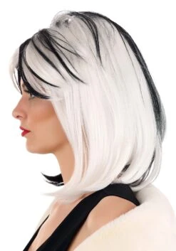 Cruella De Vil Wig For Women From Disney's 101 Dalmatians 8 Cruella De Vil Wig For Women From Disney's 101 Dalmatians -Halloween Costumes 101 dalmatians fashion cruella de vil wig alt 2