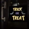 Fun World 11-Inch Neon Light Trick Or Treat Sign Halloween Decoration 1 Fun World 11-Inch Neon Light Trick Or Treat Sign Halloween Decoration -Halloween Costumes 11 inch neon light trick or treat sign