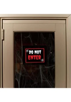 Fun World 11" Neon Light Do Not Enter Sign Halloween Decoration -Halloween Costumes 11 neon light do not enter sign alt 2