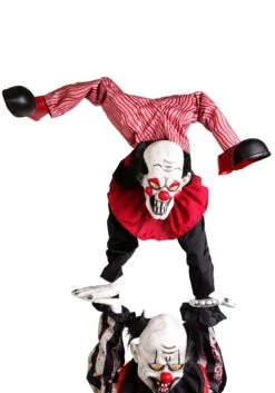 12FT 3-Stacked Acrobatic Animatronic Clowns Halloween Decoration - Brick Thunder -Halloween Costumes 12ft 3 stacked acrobatic animatronic clowns brick thunder 3