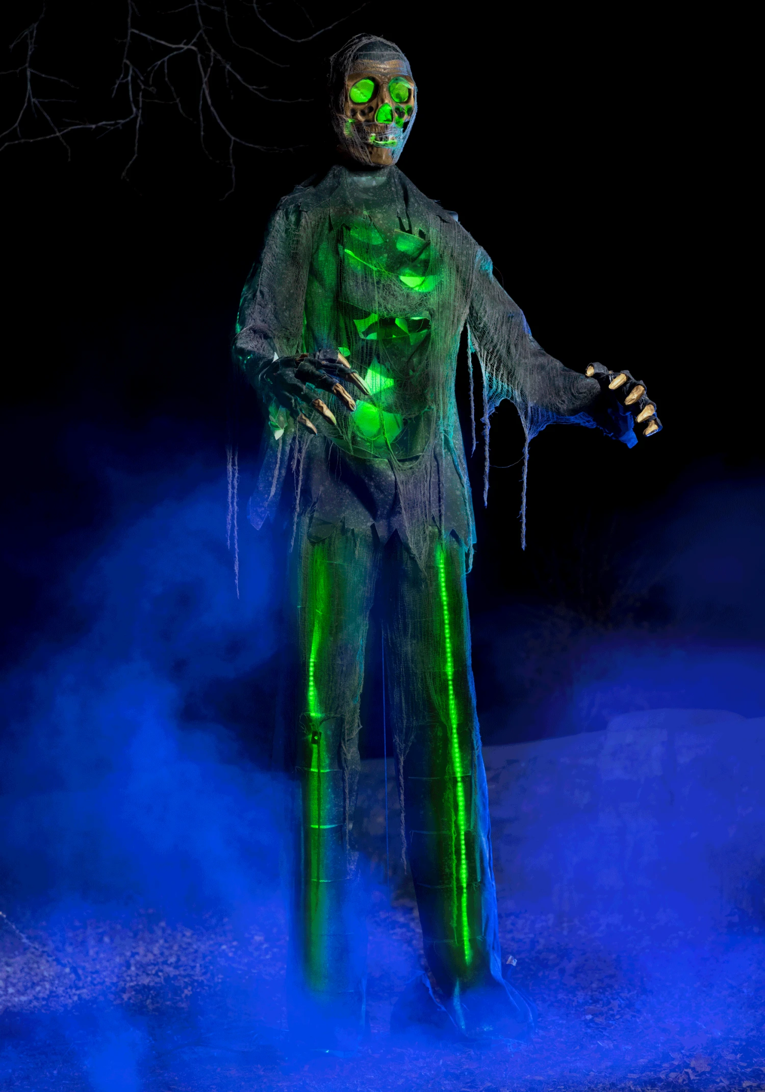 12FT Lighted Zombie Halloween Decoration 3 12FT Lighted Zombie Halloween Decoration