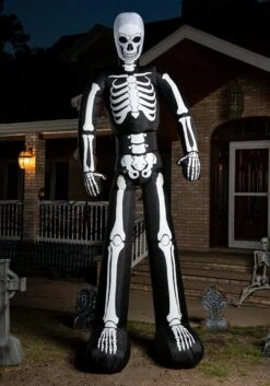 Decorative 12 Foot Inflatable Skeleton