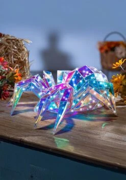 13.78-Inch USB Electric Lighted Holographic Hanging Spider Decoration 8 13.78-Inch USB Electric Lighted Holographic Hanging Spider Decoration -Halloween Costumes 13 78 usb electric lighted holographic handing sp alt 2