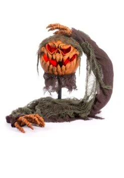 14" Animated Head Popping Pumpkin Ground Breaker Halloween Decoration -Halloween Costumes 14 animated head popping pumpkin ground breaker d alt 3