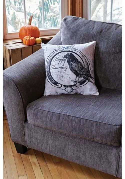 Fun World Happy Haunting Raven 18-Inch Pillow Cover 4 Fun World Happy Haunting Raven 18-Inch Pillow Cover - Image 2
