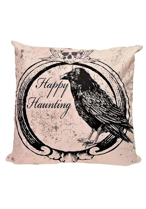 Fun World Happy Haunting Raven 18-Inch Pillow Cover 6 Fun World Happy Haunting Raven 18-Inch Pillow Cover - Image 4