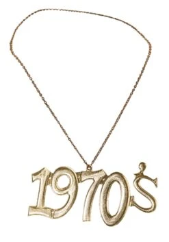1970's Costume Gold Chain Necklace Accessory