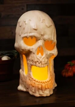 20-Inch Light Up Melting Skull Halloween Decoration 10 20-Inch Light Up Melting Skull Halloween Decoration -Halloween Costumes 20 light up melting skull alt 3