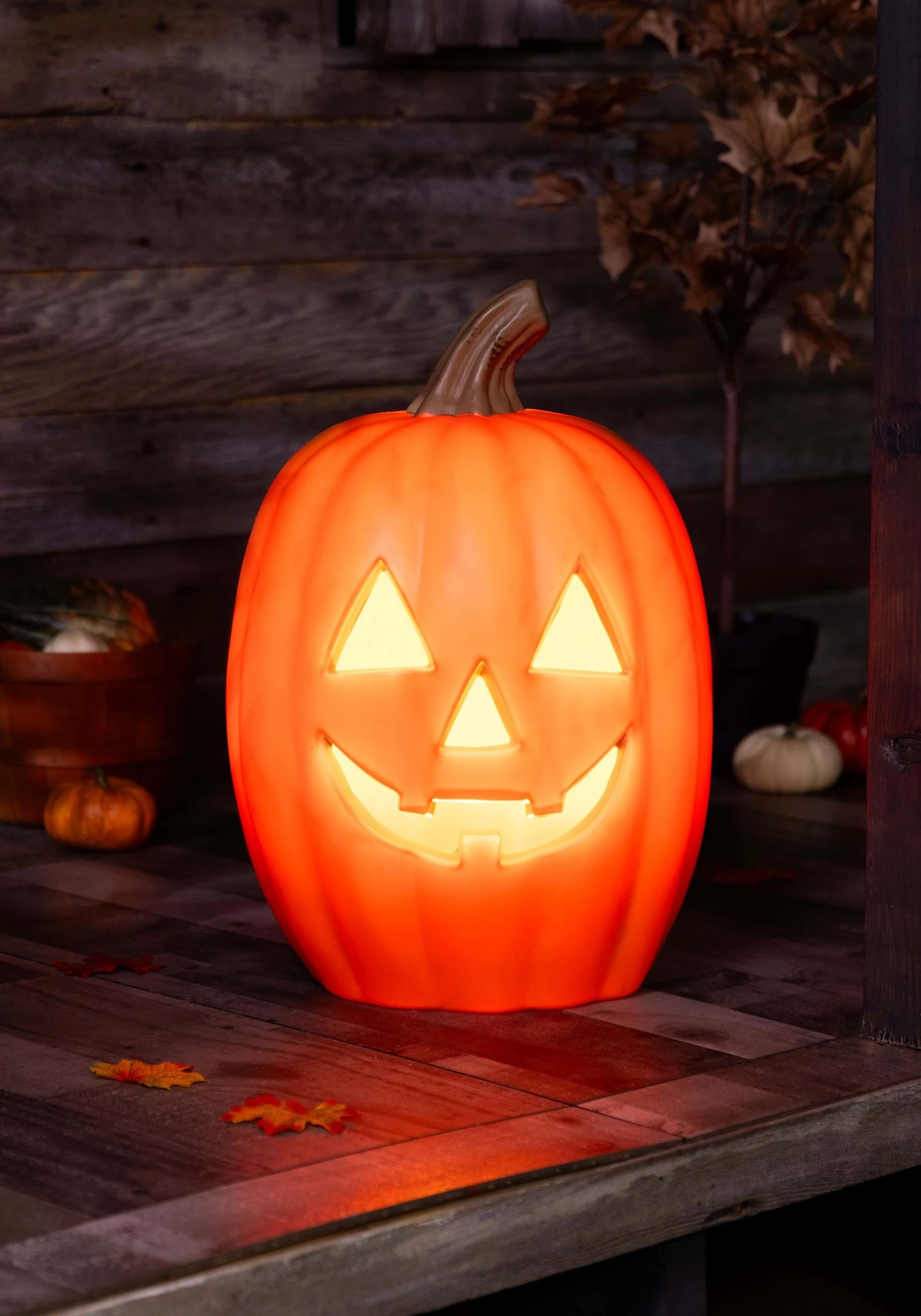20" Light Up Pumpkin Halloween Decoration 6 20" Light Up Pumpkin Halloween Decoration - Image 4
