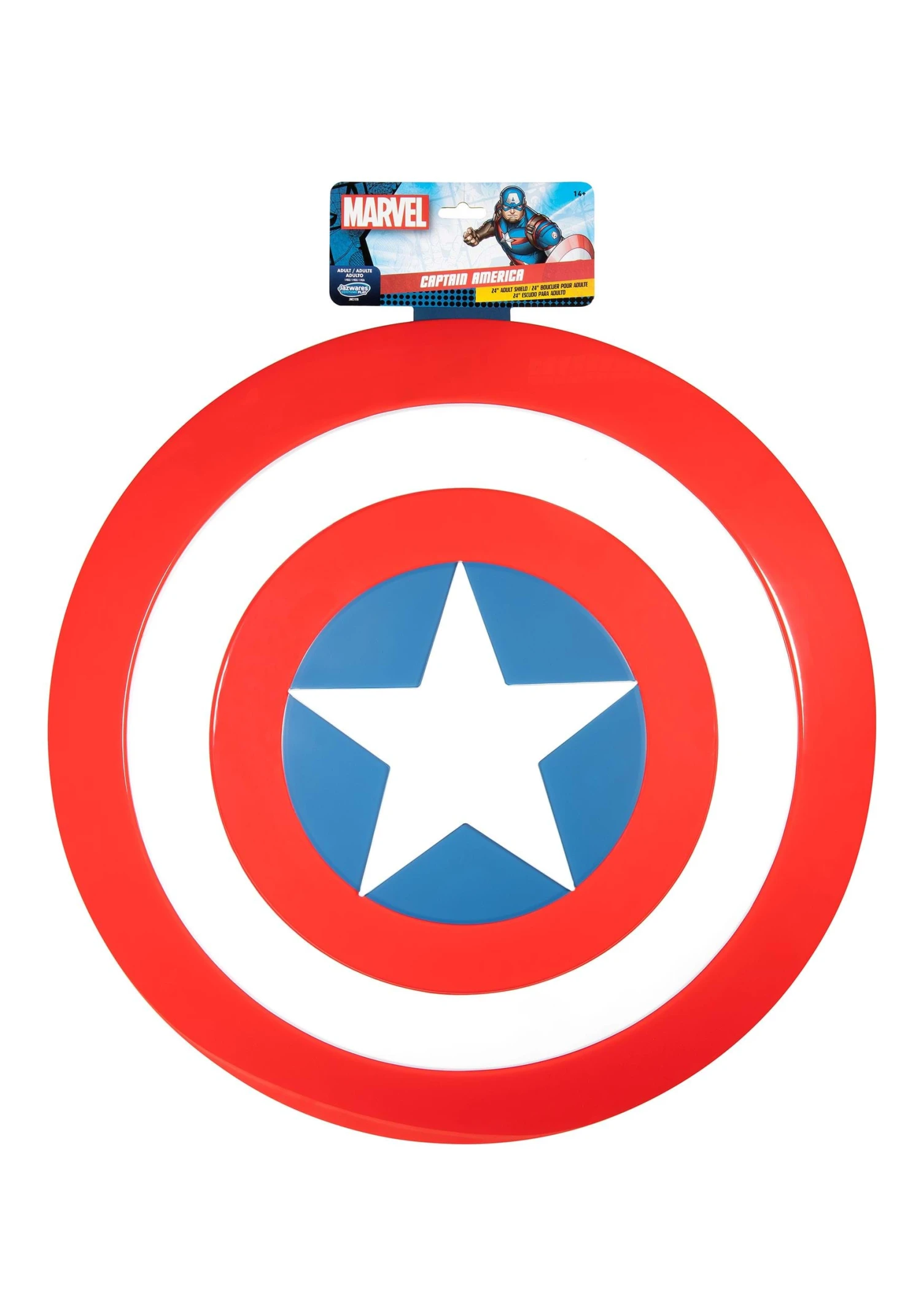JAZWARES 24-Inch Captain America Shield Accessory 5 JAZWARES 24-Inch Captain America Shield Accessory - Image 3