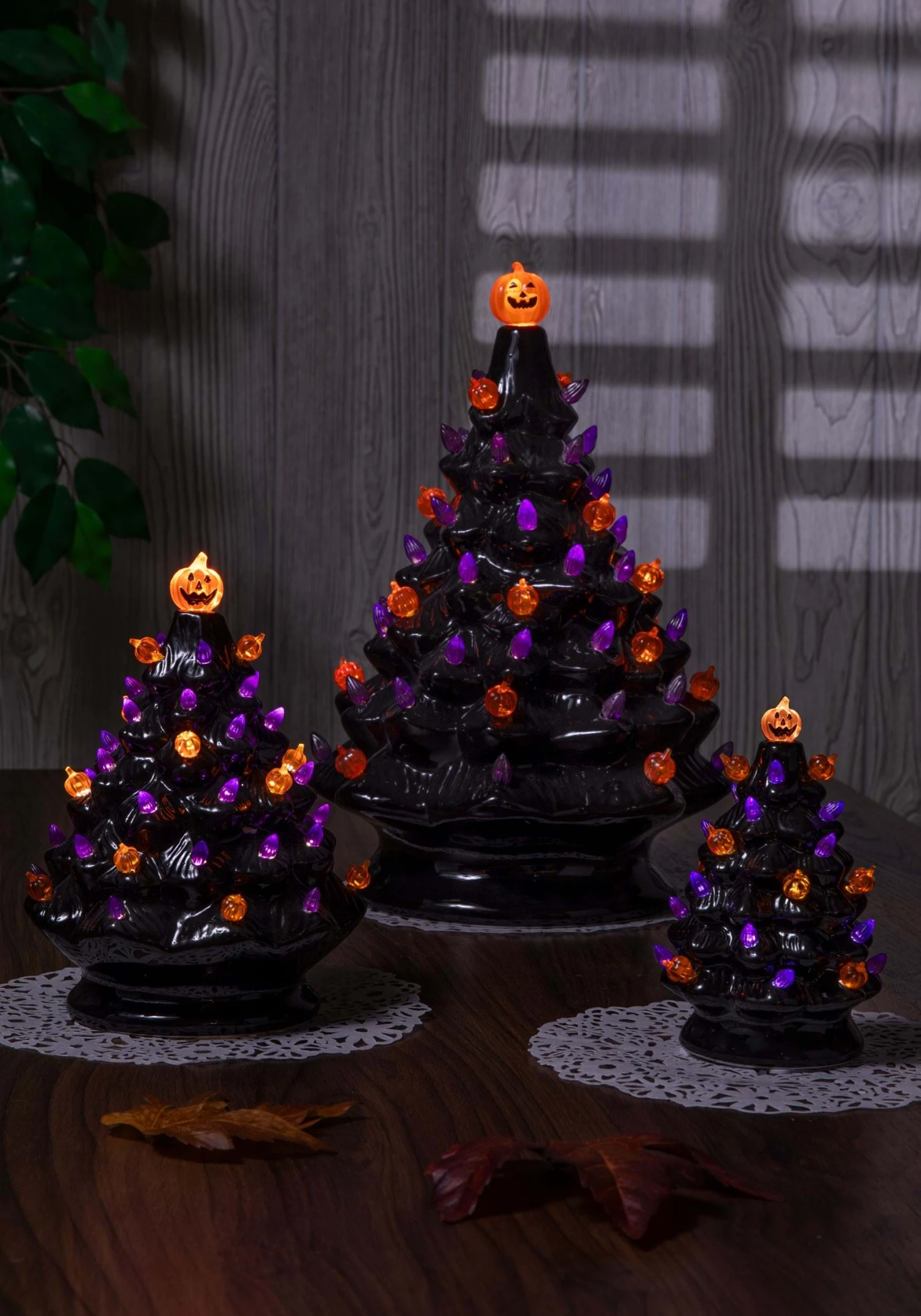 3 Lighted Halloween Dolomite Trees With Sound 3 3 Lighted Halloween Dolomite Trees With Sound