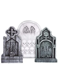 3 Piece 20-Inch Gothic Tombstone Halloween Decoration Set 11 3 Piece 20-Inch Gothic Tombstone Halloween Decoration Set -Halloween Costumes 3 piece gothic tombstone set alt 4