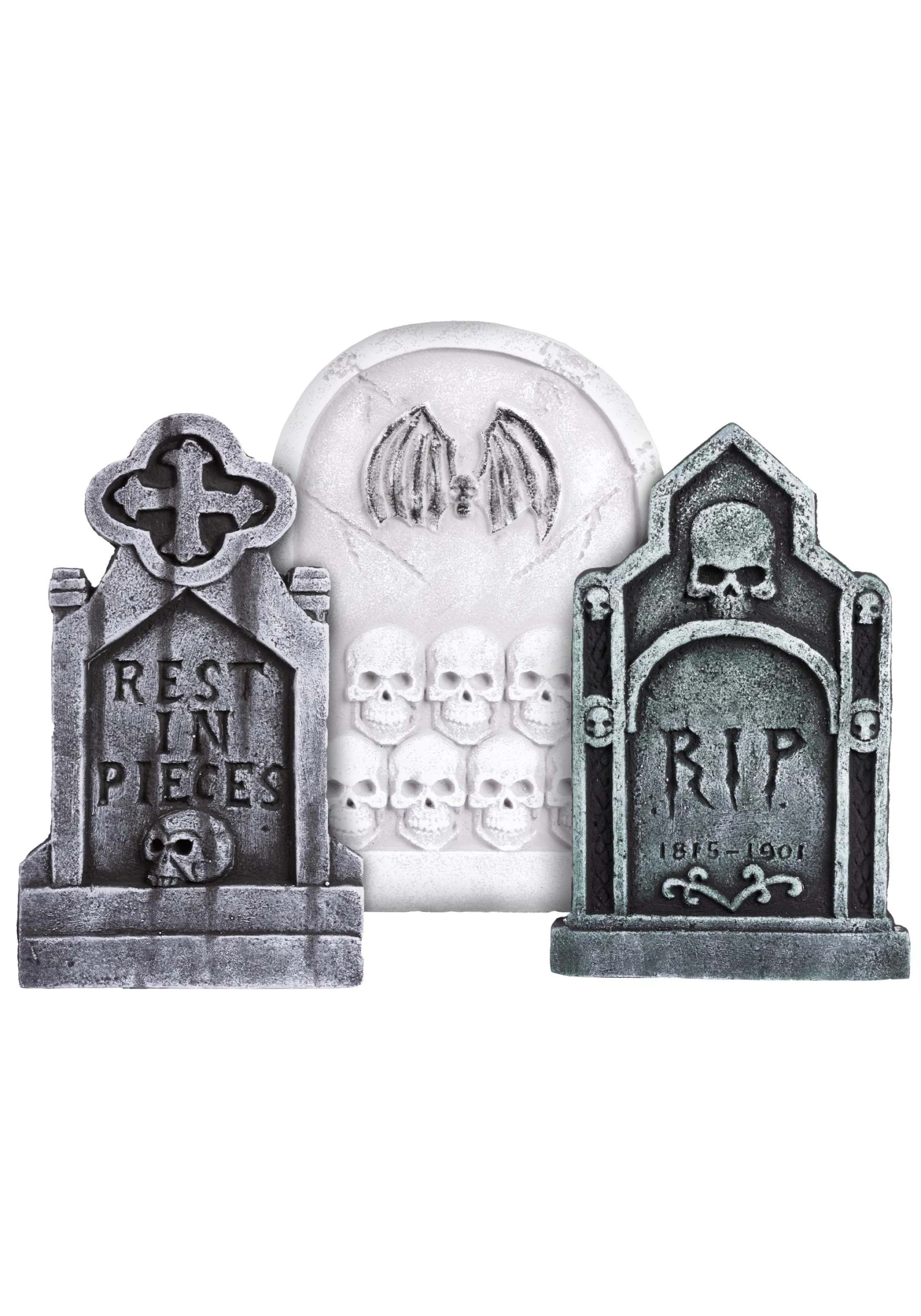 3 Piece 20-Inch Gothic Tombstone Halloween Decoration Set 7 3 Piece 20-Inch Gothic Tombstone Halloween Decoration Set - Image 5