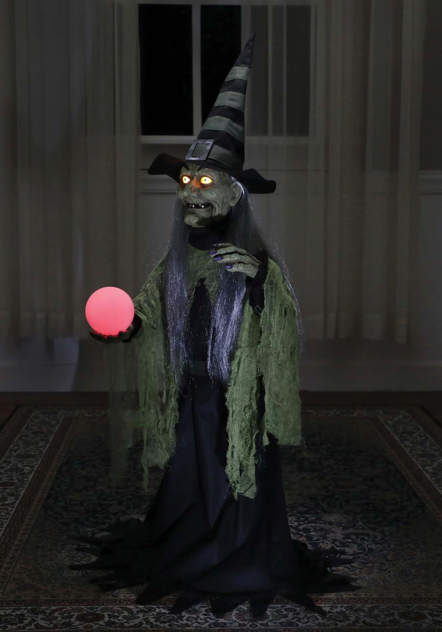 3FT Animated Fortune Teller Witch Halloween Decoration 5 3FT Animated Fortune Teller Witch Halloween Decoration - Image 3
