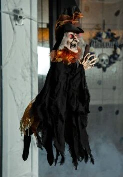 3 Foot Animated Kicking Witch Decoration