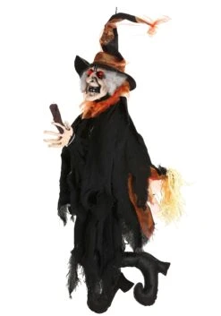 3 Foot Animated Kicking Witch Decoration 7 3 Foot Animated Kicking Witch Decoration -Halloween Costumes 3ft animated kicking witch hjd19070 ad140f alt 2