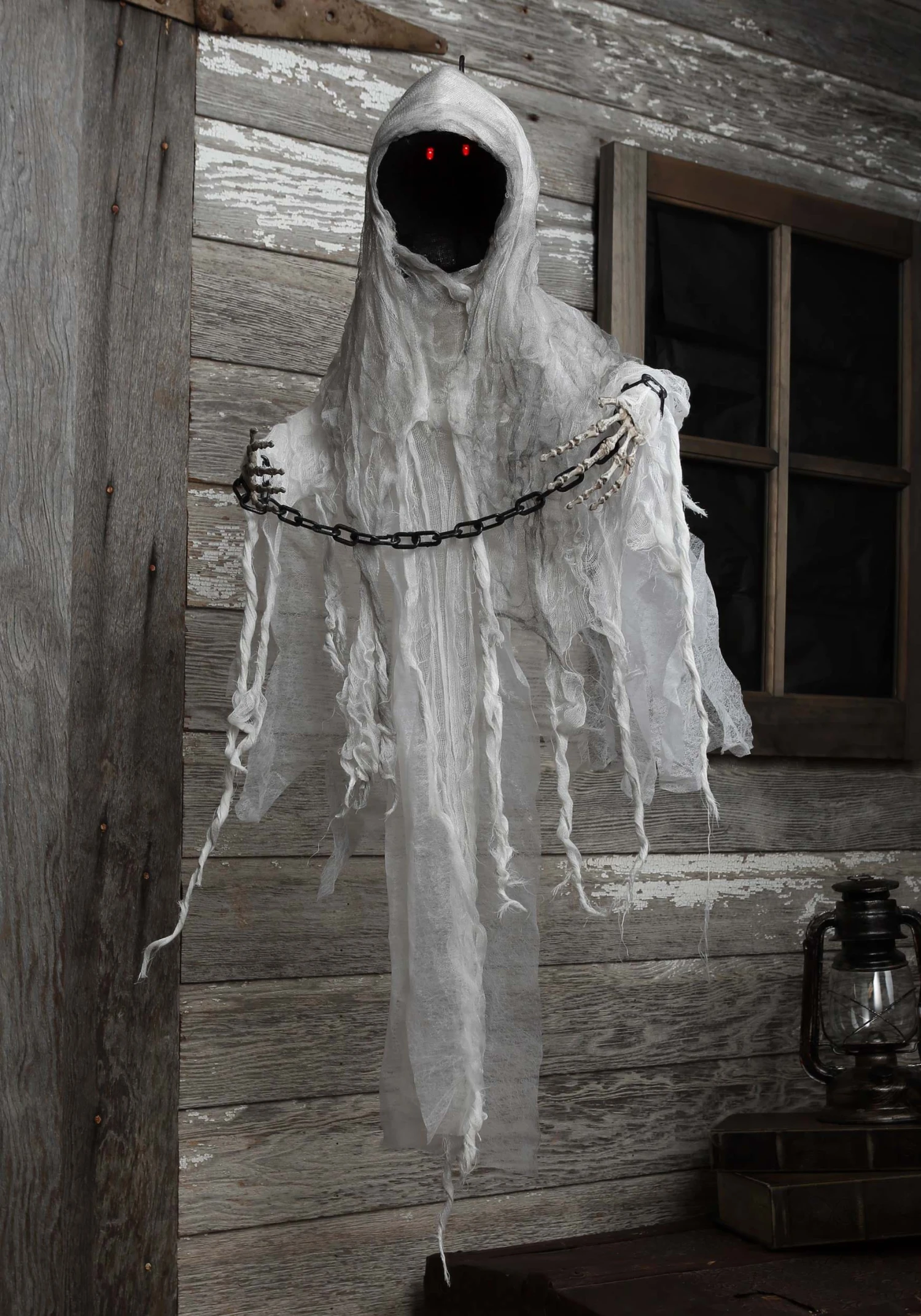 Hanging 3 Foot Faceless Ghost Animatronic Halloween Decoration 3 Hanging 3 Foot Faceless Ghost Animatronic Halloween Decoration
