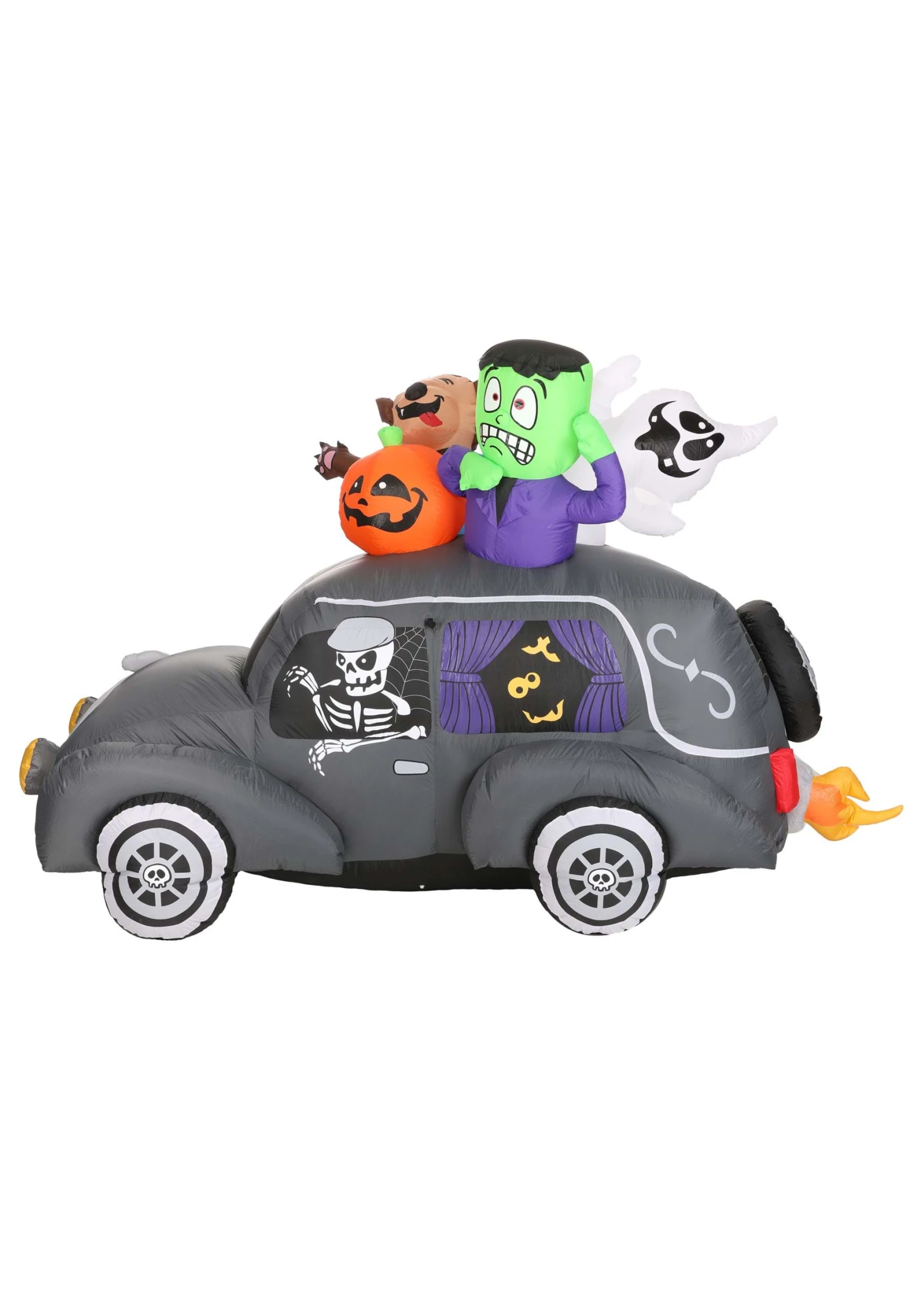 4FT Spooky Hearse Inflatable Halloween Decoration 4 4FT Spooky Hearse Inflatable Halloween Decoration - Image 2