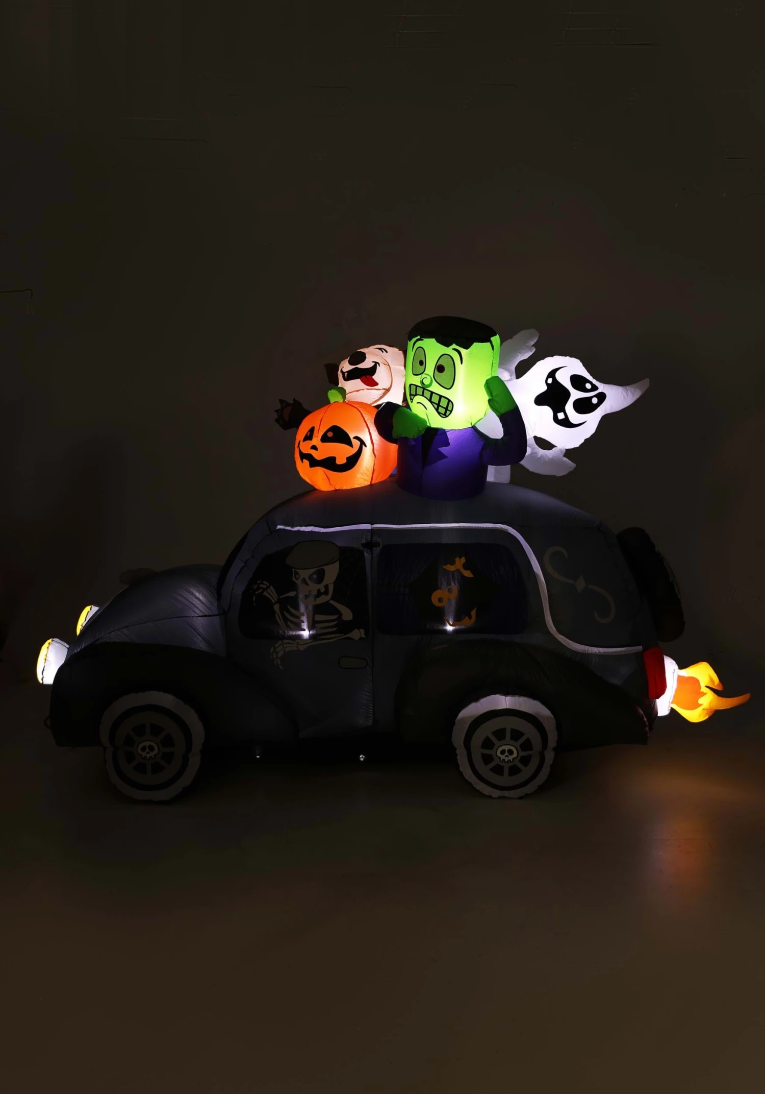4FT Spooky Hearse Inflatable Halloween Decoration 5 4FT Spooky Hearse Inflatable Halloween Decoration - Image 3