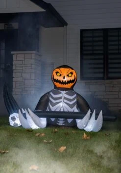 4FT Pumpkin Reaper Inflatable Halloween Decoration