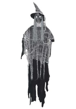 4FT Hanging Grey Witch Halloween Decoration