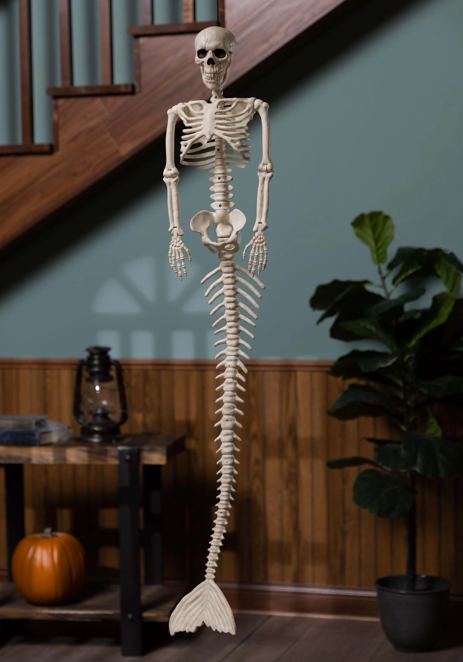 48 Inch Mermaid Skeleton Halloween Decoration 4 48 Inch Mermaid Skeleton Halloween Decoration - Image 2