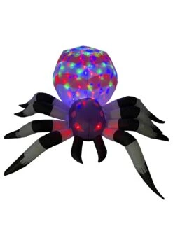 4FT Projection Kaleidoscope Spider Inflatable Halloween Decoration 13 4FT Projection Kaleidoscope Spider Inflatable Halloween Decoration -Halloween Costumes 4ft tall projection kaleidoscope large spooky spid alt 3