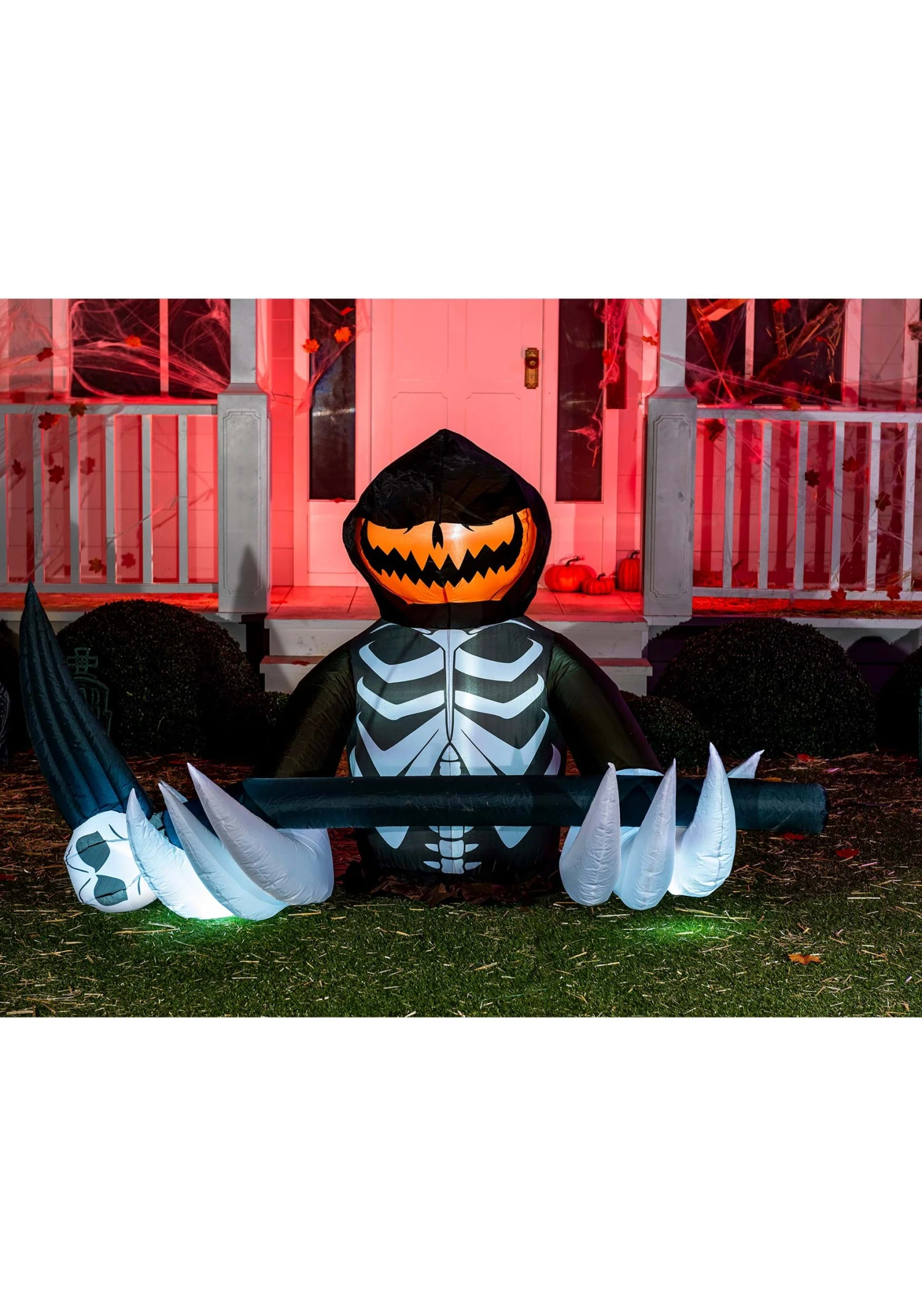 4FT Pumpkin Reaper Inflatable Halloween Decoration 4 4FT Pumpkin Reaper Inflatable Halloween Decoration - Image 2