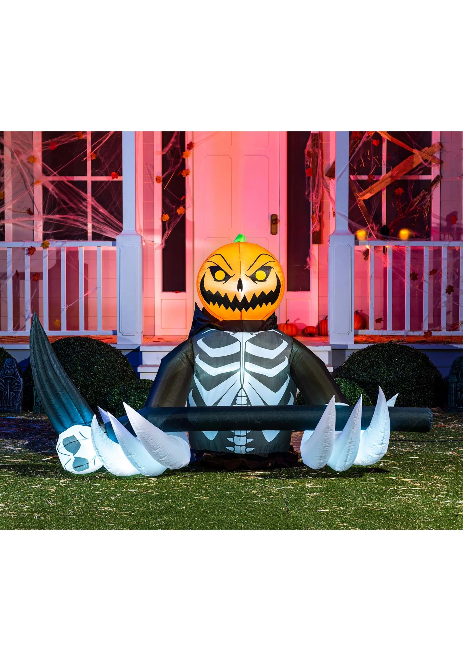 4FT Pumpkin Reaper Inflatable Halloween Decoration 5 4FT Pumpkin Reaper Inflatable Halloween Decoration - Image 3