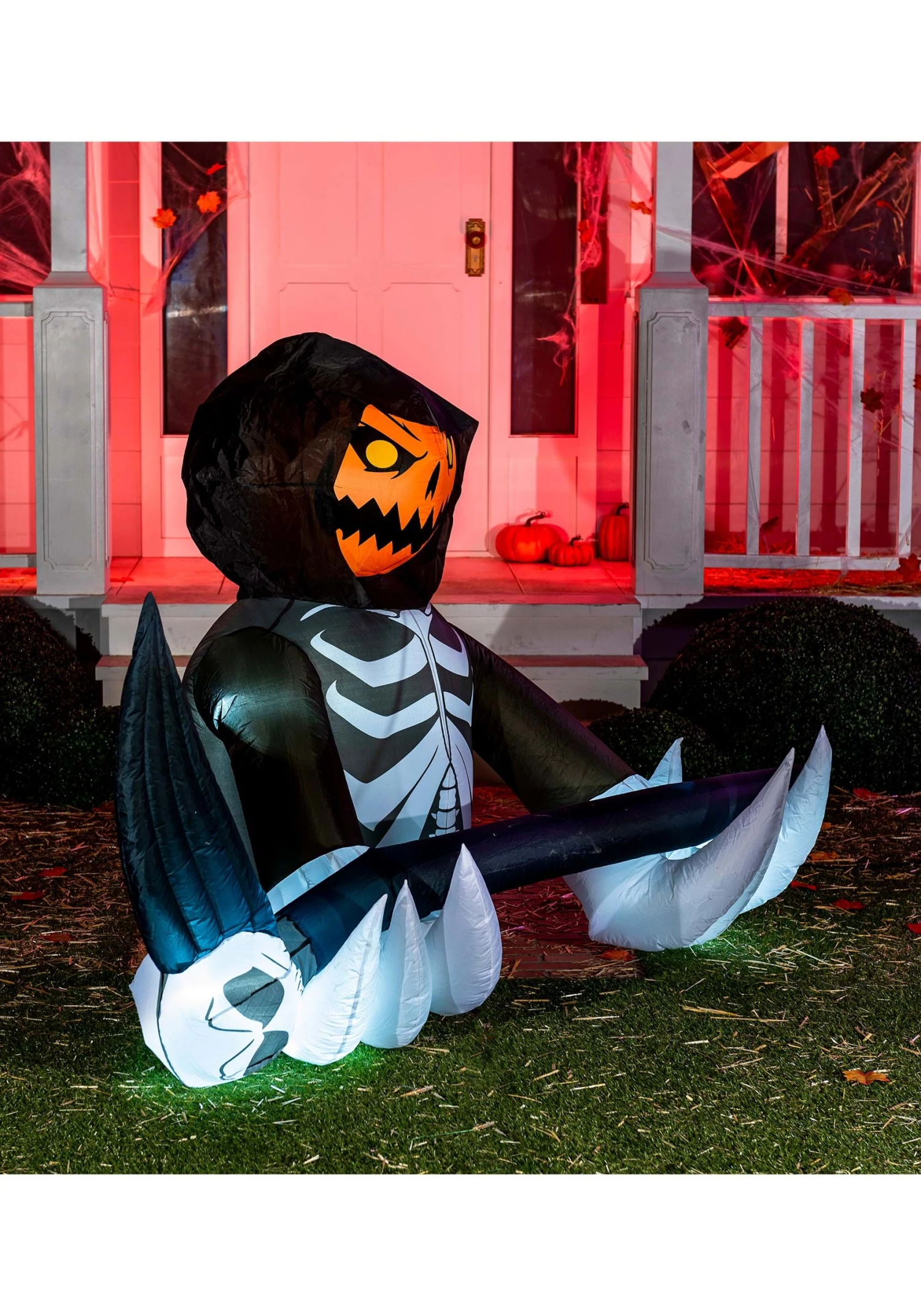 4FT Pumpkin Reaper Inflatable Halloween Decoration 8 4FT Pumpkin Reaper Inflatable Halloween Decoration - Image 6