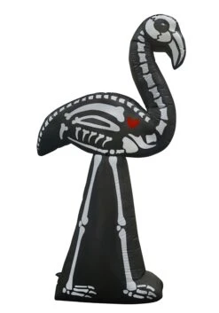 5.5FT Inflatable Skeleton Flamingo Decoration 8 5.5FT Inflatable Skeleton Flamingo Decoration -Halloween Costumes 5 5 inflatable skeleton flamingo decoration alt 2