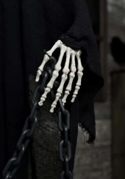 5FT Animated Light Up Reaper Decoration - Scream Saver -Halloween Costumes 5 ft animated light up reaper prop alt 3