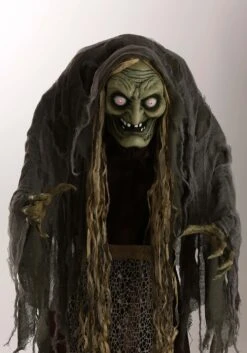 5FT Hag The Witch Animatronic Decoration - Scream Saver 11 5FT Hag The Witch Animatronic Decoration - Scream Saver -Halloween Costumes 5ft hag the witch animatronic shaking sound lig alt 2