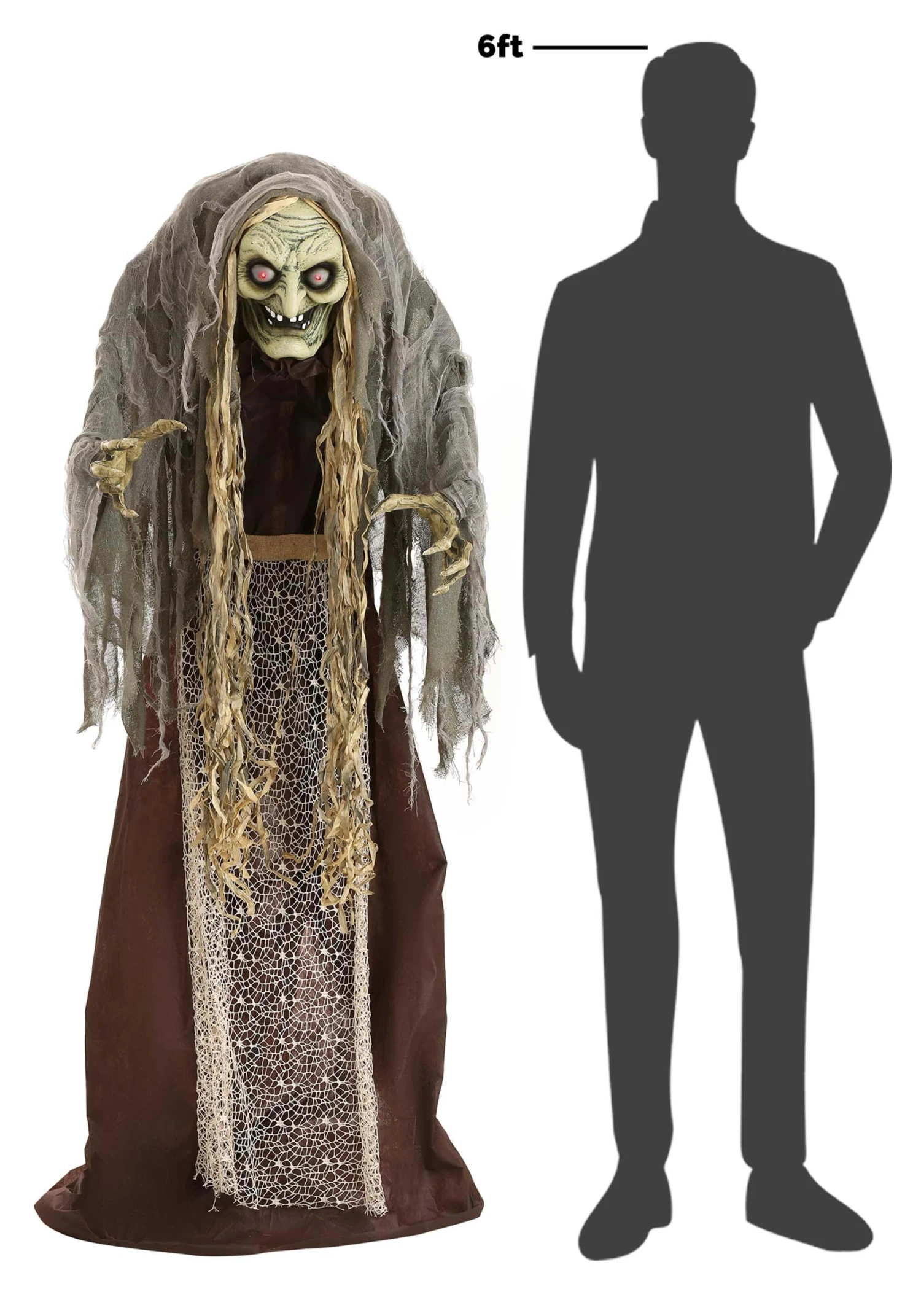5FT Hag The Witch Animatronic Decoration - Scream Saver 9 5FT Hag The Witch Animatronic Decoration - Scream Saver - Image 7