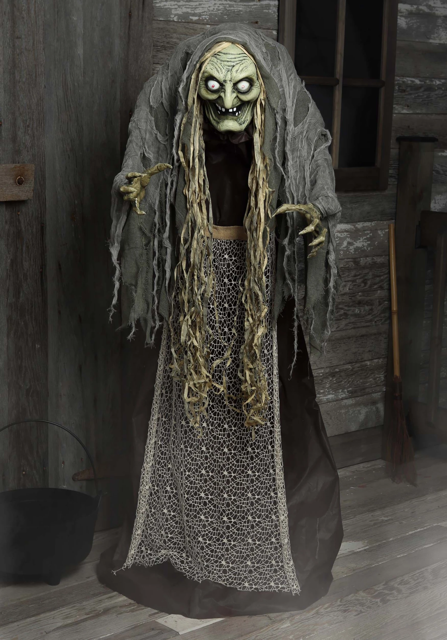 5FT Hag The Witch Animatronic Decoration - Scream Saver 3 5FT Hag The Witch Animatronic Decoration - Scream Saver
