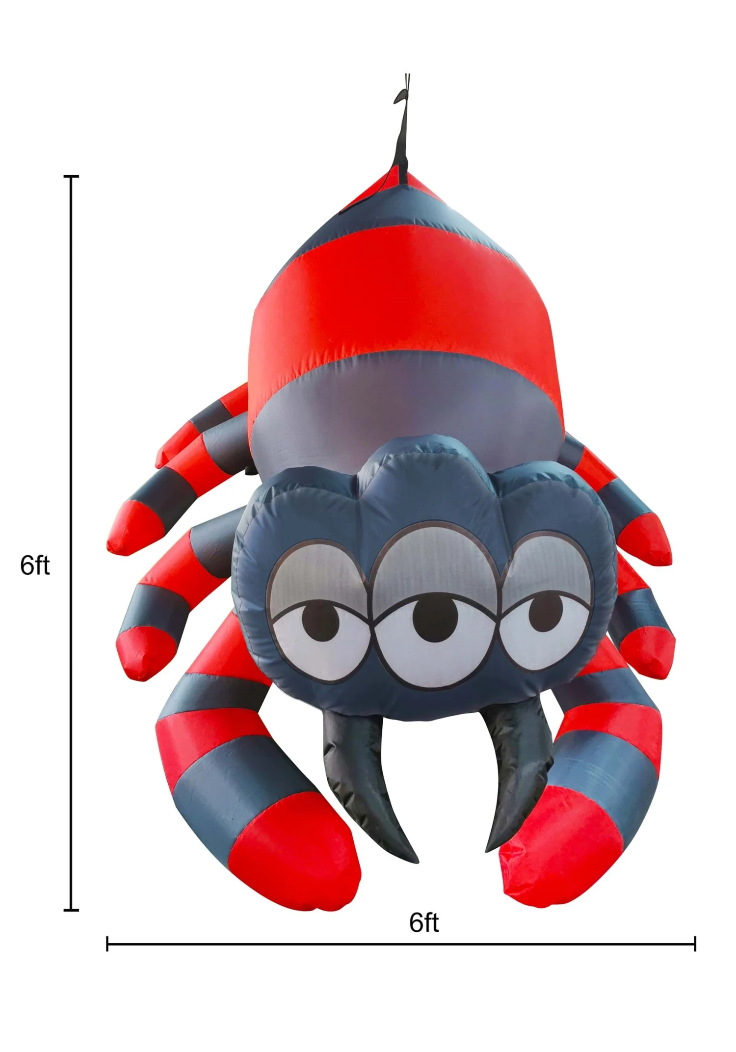 5FT Inflatable Hanging Three Eyed Spider Prop Decoration 10 5FT Inflatable Hanging Three Eyed Spider Prop Decoration - Image 8