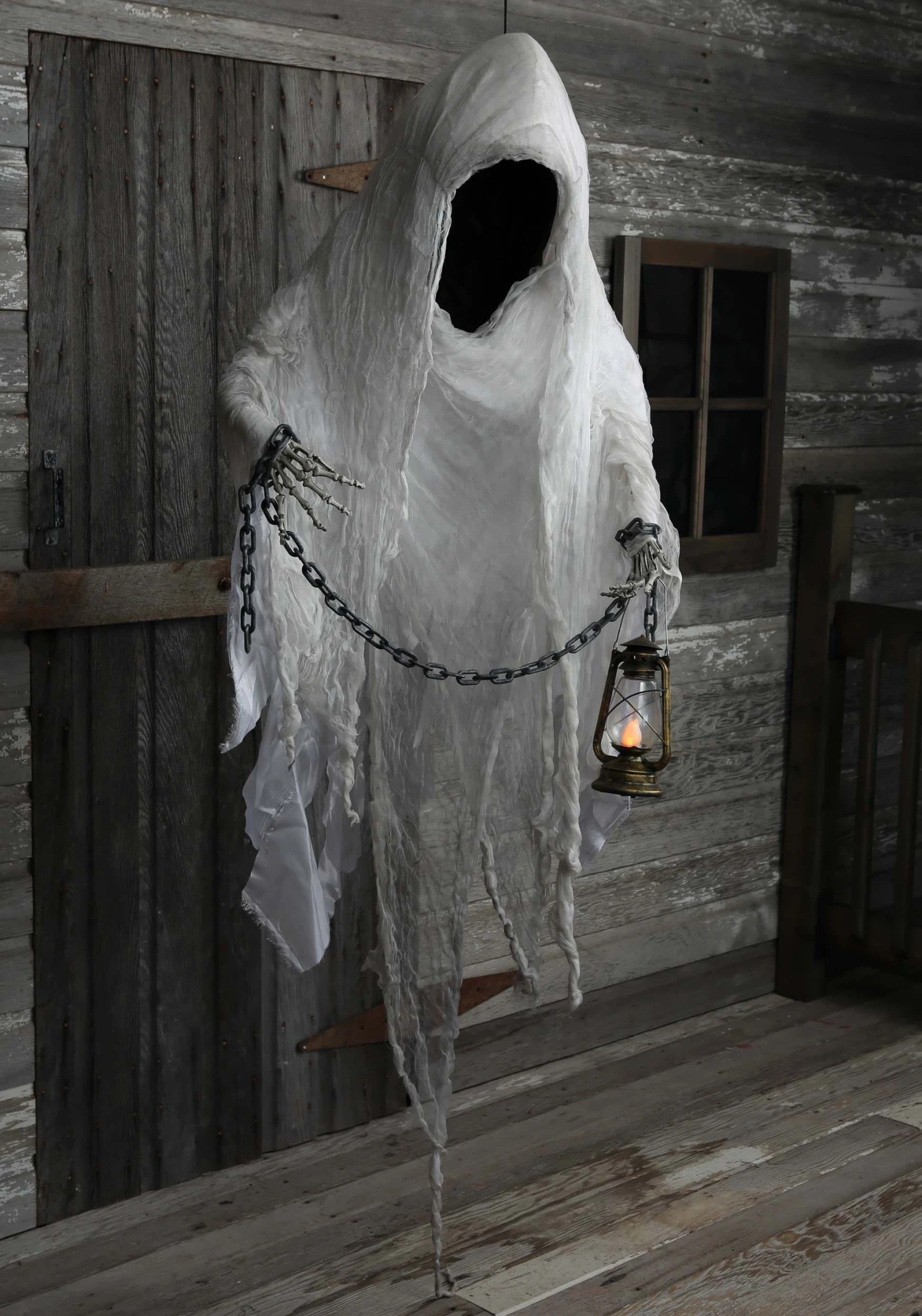 5FT Large Hanging Faceless Ghost Halloween Decoration 3 5FT Large Hanging Faceless Ghost Halloween Decoration