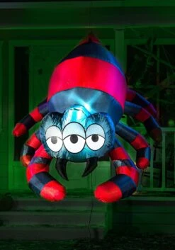 5FT Inflatable Hanging Three Eyed Spider Prop Decoration