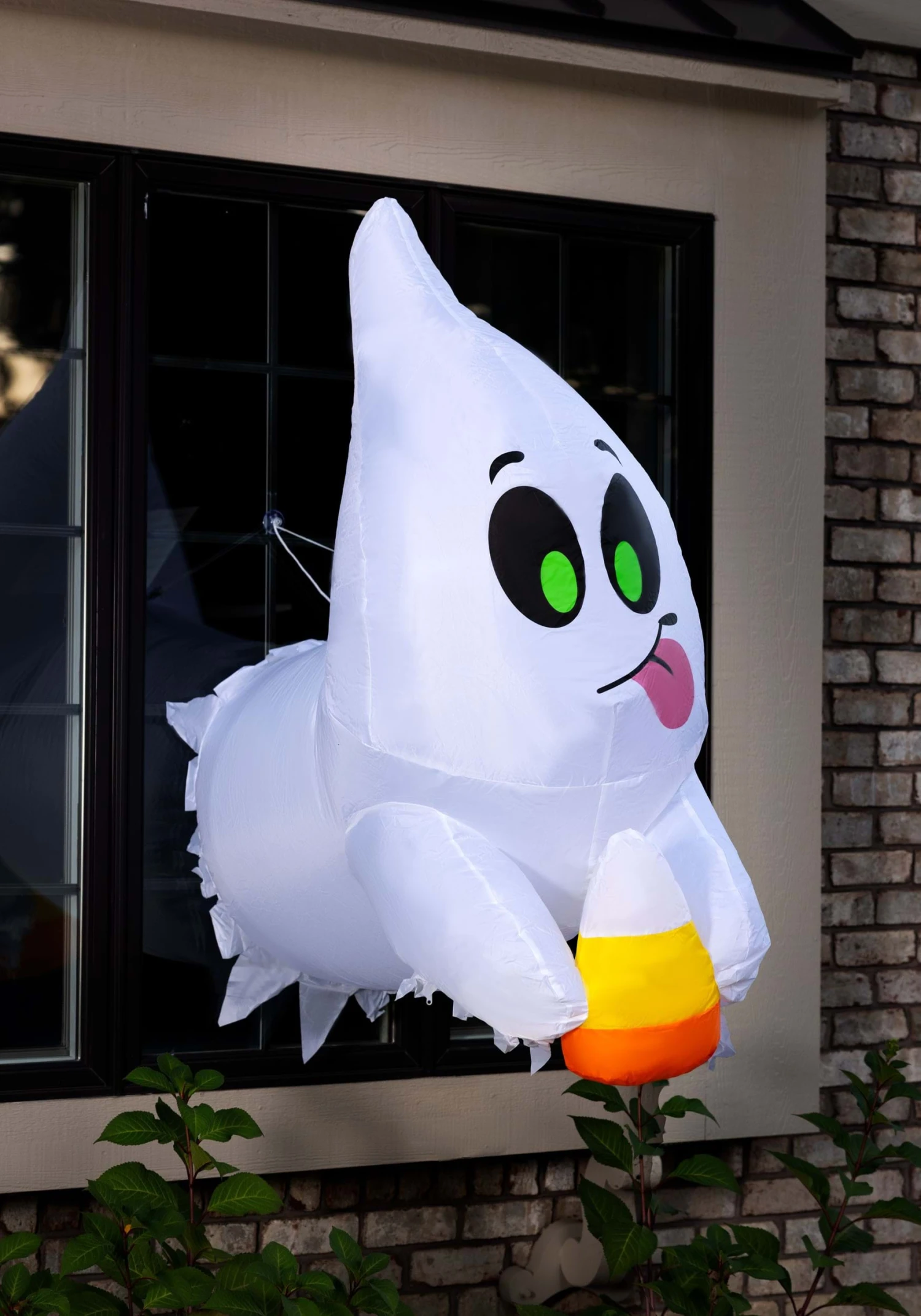 4FT Inflatable Window Breaker Cute Ghost Escaping Prop Decoration 3 4FT Inflatable Window Breaker Cute Ghost Escaping Prop Decoration