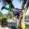 5FT Witch Stuck On Tree Inflatable Halloween Decoration -Halloween Costumes 5ft tall witch stuck on tree inflatable decoration