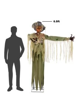 6.5FT Swiping Scarecrow Animated Decoration - Tekky 15 6.5FT Swiping Scarecrow Animated Decoration - Tekky -Halloween Costumes 6 5 ft swiping scarecrow animated decoration alt 4