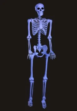 5FT Black Light Ghostly Skeleton Halloween Decoration
