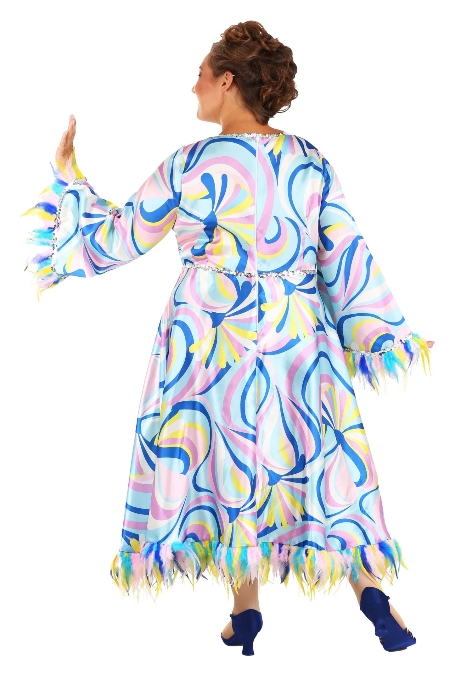 Women's Plus Size 60's Mama Costume 4 Women's Plus Size 60's Mama Costume - Image 2