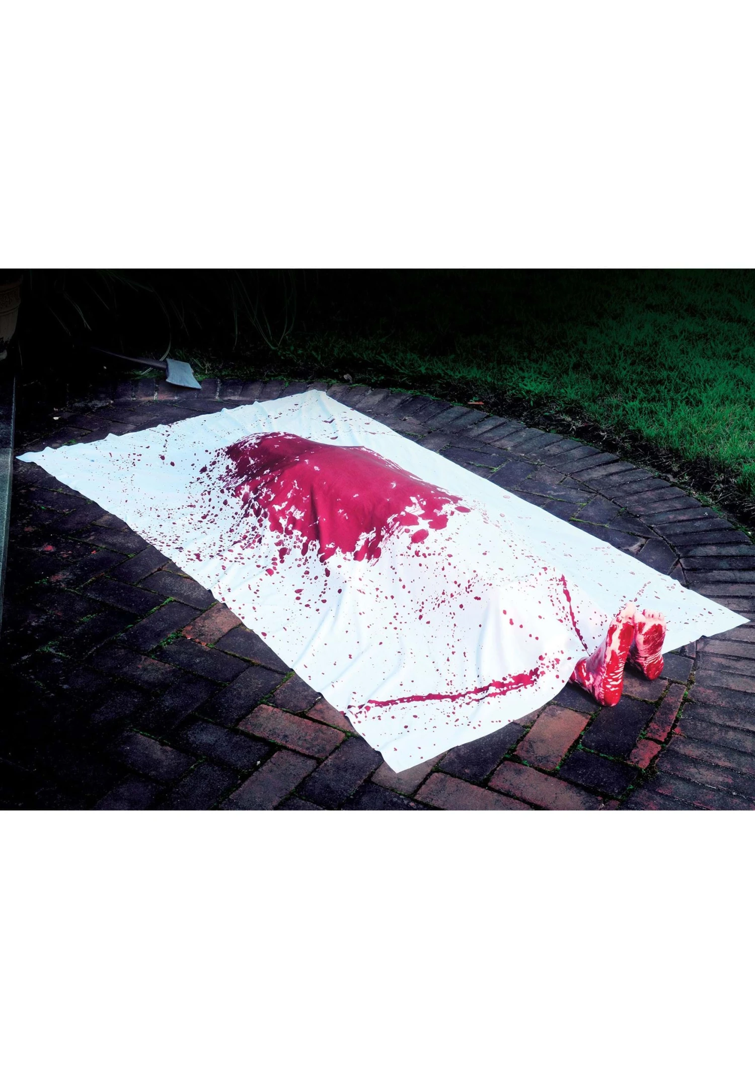 Fun World 6FT Bloody Crime Scene With Feet And Inflatable Body Halloween Decoration 3 Fun World 6FT Bloody Crime Scene With Feet And Inflatable Body Halloween Decoration