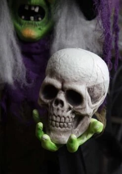 6FT Hanging Witch Animatronic Halloween Decoration -Halloween Costumes 6ft hanging witch animatronic sound light shaki alt 3